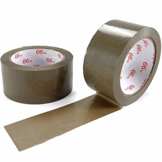 PP adhesive tapes individually printed brown, 1c printing
