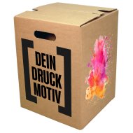 1-piece brown cardboard stool DIGITAL PRINT | up to 500...