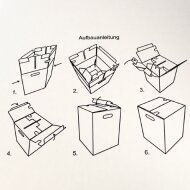 1-piece cardboard stool brown DIGITALPRINT | up to 500 pcs | 4c print
