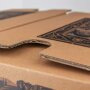 1-piece brown cardboard stool DIGITAL PRINT | up to 500 pieces | 4c printing