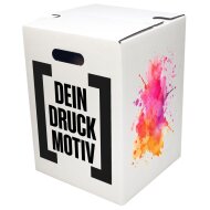 1-piece cardboard stool white DIGITAL PRINT | up to 500...