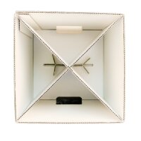 multi-part cardboard stool DIGITAL PRINT | up to 500 pcs white | 4c print