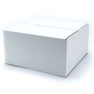 Folding boxes white printable 300x300x150 mm