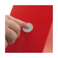 SUPERCOLOR Zeitschriften-Stehsammler Rot | 265x105x315 mm (DIN A4+)