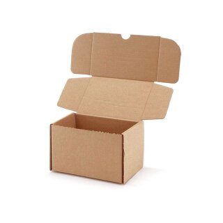 Folding boxes brown printable 126x86x85 mm