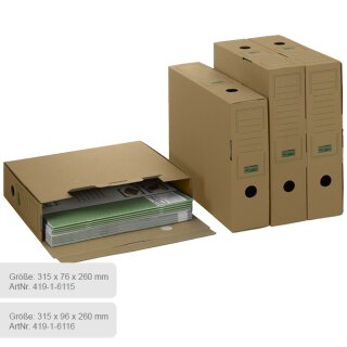 PREMIUM Ablagebox 315 x 96 x 260 mm (DIN A4+) | 100 mm breit