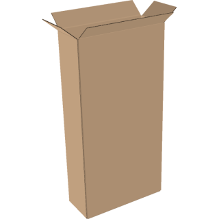 1-wall folding cartons 350x100x550 mm