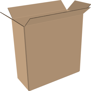 1-wall folding cartons 400x100x400 mm