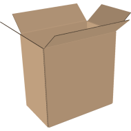 1-wall folding cartons 450x250x350 mm