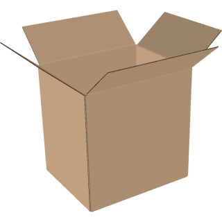 1-wall folding cartons 500x350x450 mm