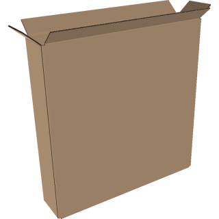1-wall folding cartons 550x100x500 mm