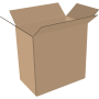 1-wall folding cartons 600x250x550 mm