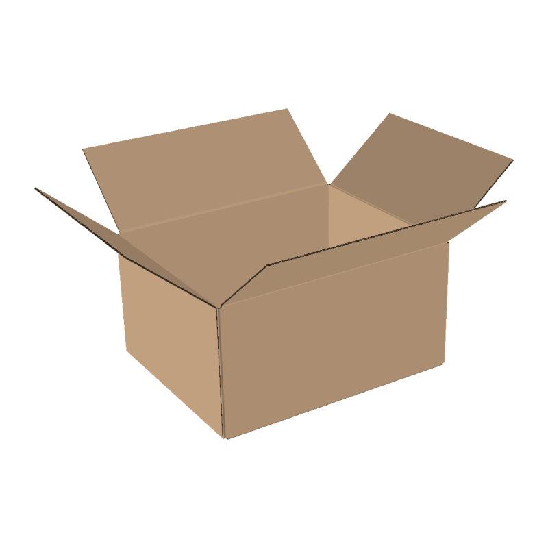 Single-wall folding boxes 600x400x200 mm