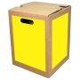 1-piece brown cardboard stool STANDARD PRINT | from 440 pieces | 1c print