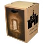 1-piece brown cardboard stool STANDARD PRINT | from 440 pieces | 1c print