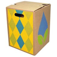 1-piece brown cardboard stool STANDARD PRINT | from 440 pieces | 2c printing