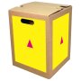 1-piece brown cardboard stool STANDARD PRINT | from 440 pieces | 2c printing
