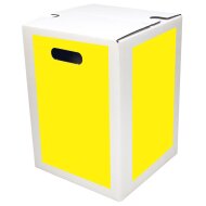 1-piece cardboard stool white STANDARD PRINT | from 440 pieces | 1c print