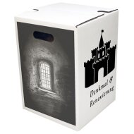 1-piece cardboard stool white STANDARD PRINT | from 440 pieces | 1c print