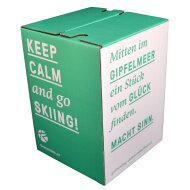 1-piece cardboard stool white STANDARD PRINT | from 440 pieces | 1c print