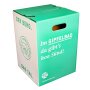 1-piece cardboard stool white STANDARD PRINT | from 440 pieces | 1c print