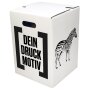 1-piece cardboard stool white STANDARD PRINT | from 440 pieces | 1c print