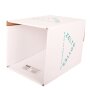 1-piece cardboard stool white STANDARD PRINT | from 440 pieces | 1c print