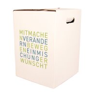 Single piece cardboard stool white STANDARD PRINT | from...