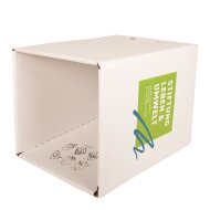 1-teiliger Papphocker weiß STANDARDDRUCK | ab 440 Stk | 2c-Druck