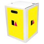1-teiliger Papphocker weiß STANDARDDRUCK | ab 440 Stk | 3c-Druck