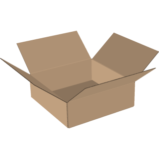 1-wall folding cartons 700x700x100 mm