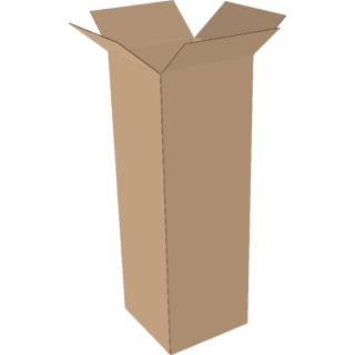 2-wall folding cartons 250x250x550 mm