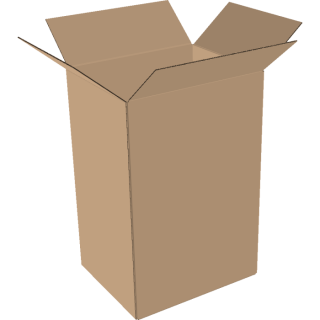 2-wall folding cartons 300x200x400 mm