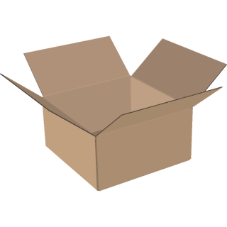 2-wall folding cartons 300x250x150 mm