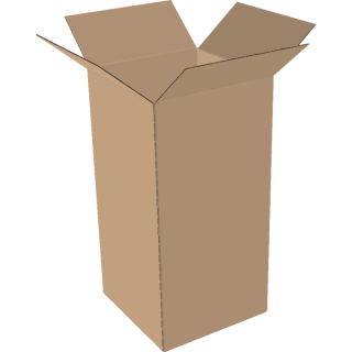 2-wall folding cartons 300x250x500 mm