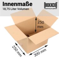 Single wall boxes 300x250x250 mm