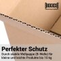 Single-wall folding boxes 300x250x250 mm