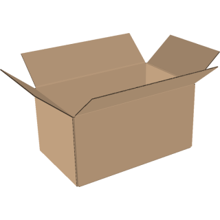 2-wall folding cartons 350x200x150 mm