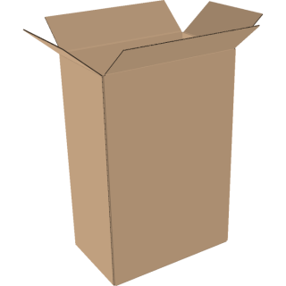 2-wall folding cartons 400x200x500 mm
