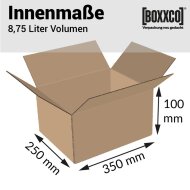 Single-wall folding boxes 350x250x100 mm