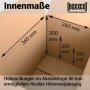 Single-wall folding boxes 360x260x100-300 mm