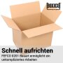 Single-wall folding boxes 360x260x100-300 mm