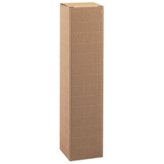 Bottle folding boxes with a natural wave structure | 1 wine/sparkling wine bottle | 90 x 90 x 365 mm