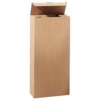 Bottle folding boxes wave structure nature | 2 wine bottle | 168x80x365 mm