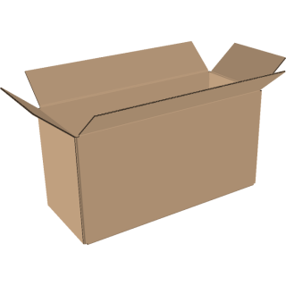 2-wall folding cartons 850x200x400 mm