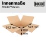 Double-walled folding boxes 592x592x200 mm