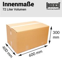 Double-walled folding boxes 600x400x300 mm