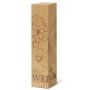 Flaschen-Faltschachteln Pure Line Naturell | 1 Wein-/Sektflasche | 90x90x365 mm