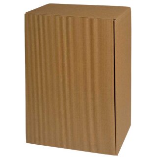 Gift boxes with a natural wave structure | 6 wine/sparkling wine bottles | 255 x 194 x 380 mm
