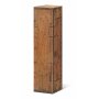 Präsentkartons Holzkiste Rustikal | 1 Wein-/Sektflasche | 88x100x380 mm